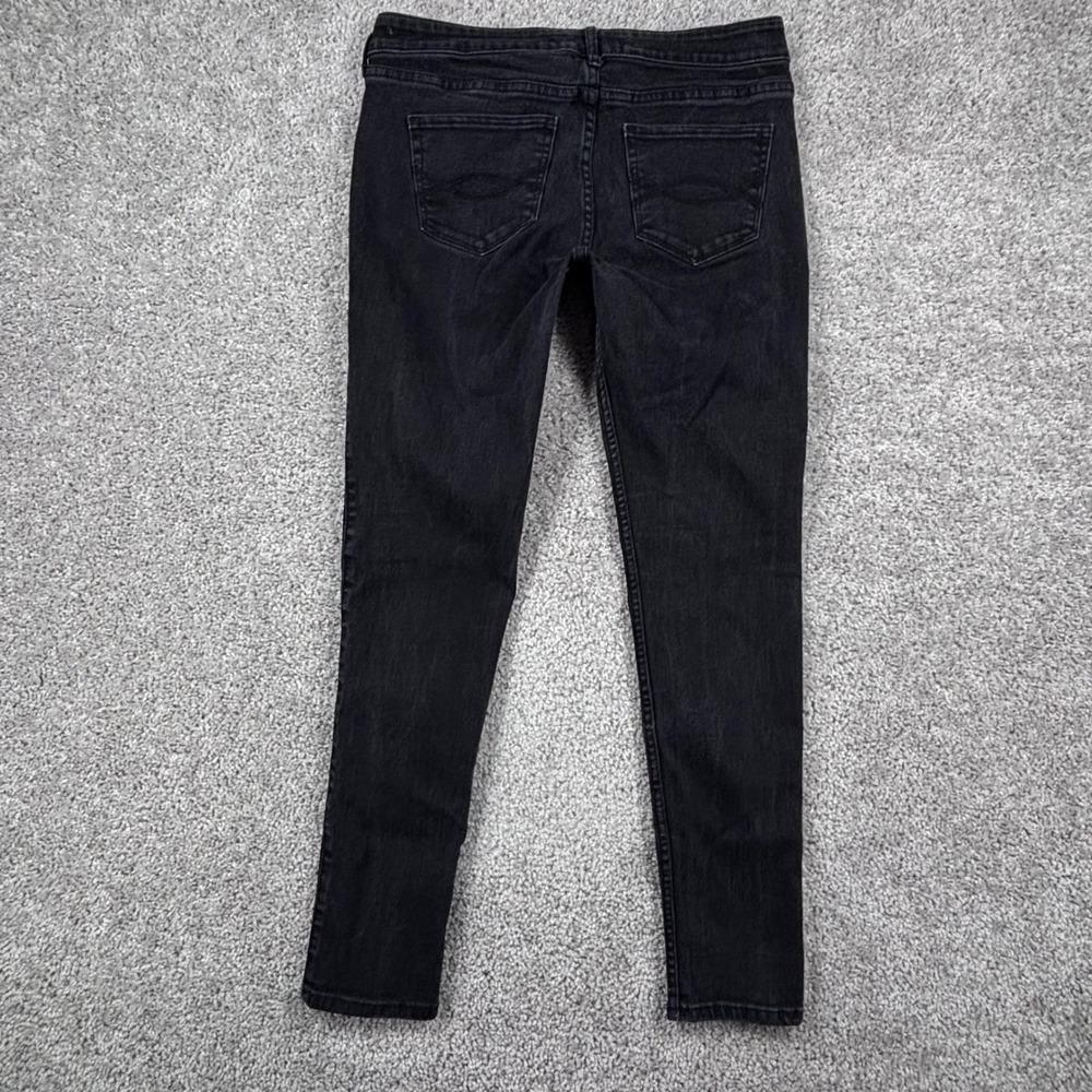 Abercrombie & Fitch Womens 6S Faded Black Skinny Jeans W28 L29 Mid Rise Stretch - Picture 4 of 13